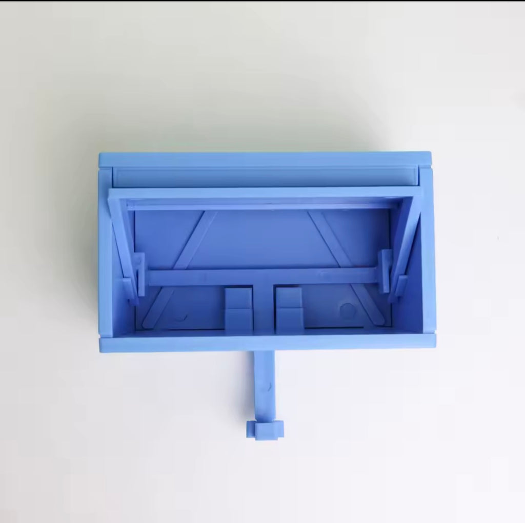 Soporte para llaves de garaje de coche con puerta de apertura.