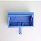 Soporte para llaves de garaje de coche con puerta de apertura.