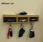 Soporte para llaves de garaje de coche con puerta de apertura.