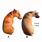 Almohada de Animal realista suave para perro, cojín creativo